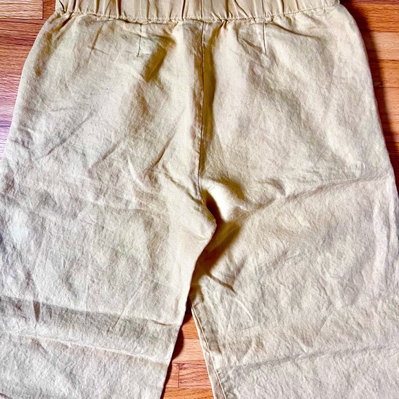 J. Jill Cropped 100% Linen Pants in Gold - Picture 6 of 8
